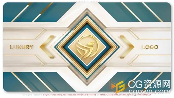 适合奢侈品牌时尚企业形象宣传LOGO视频片头AE模板