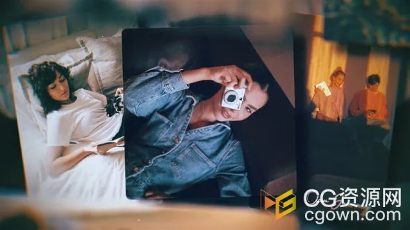 温馨家庭照片幻灯片视频相册动画PR模板下载