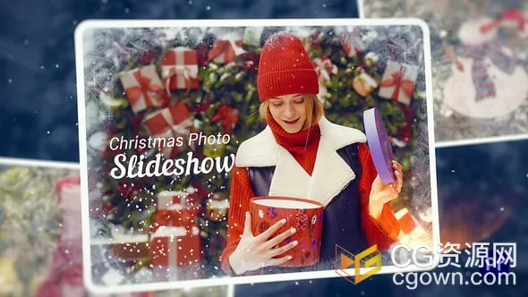 2026新版圣诞照片幻灯片活动开场视频相册-PR模板