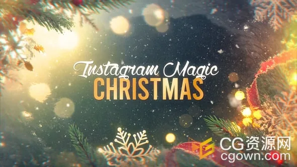 魔法圣诞节介绍短视频动画AE模板下载-CG资源网 魔法圣诞节介绍短视频动画AE模板下载
