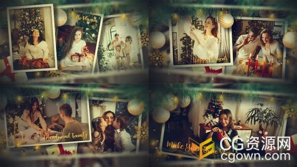圣诞节AE模板节日活动照片幻灯片动画视频-CG资源网 圣诞节AE模板节日活动照片幻灯片动画视频