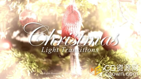 光晕散景柔和光影效果视频光效转场过渡-AE模板