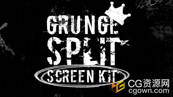 马克笔线条纹理动画分屏效果展示视频-PR模板