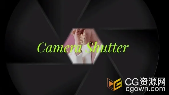 5种相机快门动画模拟拍照效果-AE模板下载