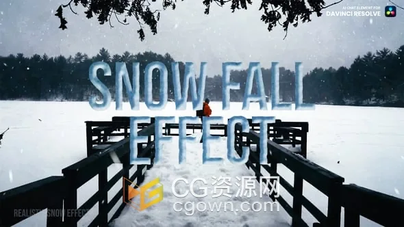 达芬奇插件-生成降雪下雪视频特效Snow Fall Effect DaVinci Resolve-CG资源网 达芬奇插件-生成降雪下雪视频特效Snow Fall Effect DaVinci Resolve