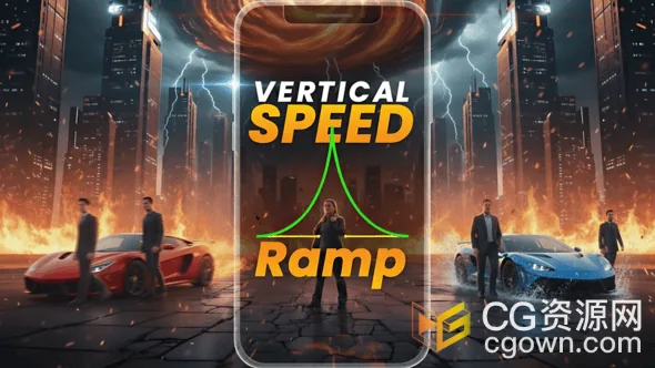 剪辑短视频制作视频变速慢动作速度控制AE模板