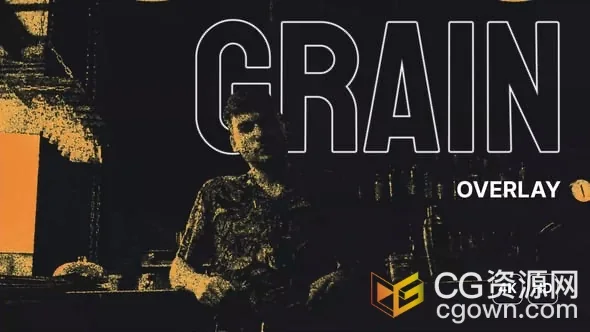 颗粒粗糙纹理效果叠加层AE模板下载