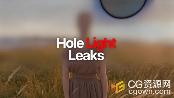 复古破损橘黄色打孔漏光效果视频转场AE模板