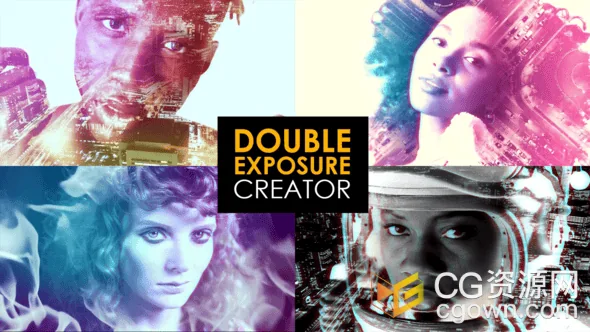 双重曝光画面动画特效预设PR模板下载