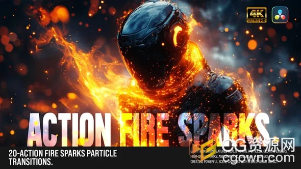 DR达芬奇模板-20担火花快动作特效视频转场过渡动画-CG资源网 DR达芬奇模板-20担火花快动作特效视频转场过渡动画
