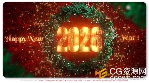 2026年圣诞节视频片头AE模板下载