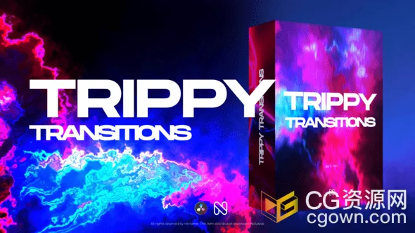 达芬奇模板故障光辉特效转场过渡Light Glow Transitions for DaVinci Resolve