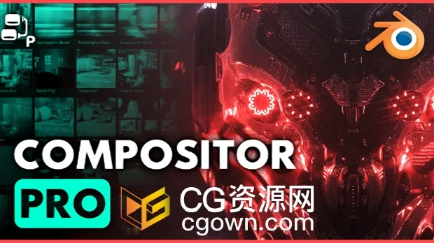 Blender插件Compositor Pro V1.1后期渲染合成特效工具