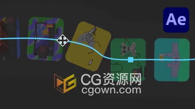 AE脚本Railway v1.0.2图层沿路径运动工具-CG资源网 AE脚本Railway v1.0.2图层沿路径运动工具