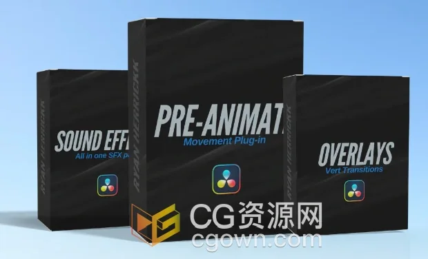 达芬奇插件6个预制入场动画效果+12个CRT视频背景与胶片叠加效果-CG资源网 达芬奇插件6个预制入场动画效果+12个CRT视频背景与胶片叠加效果