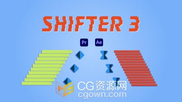 AE/PR脚本Shifter V3.0图层排列和关键帧批量调整-CG资源网 AE/PR脚本Shifter V3.0图层排列和关键帧批量调整