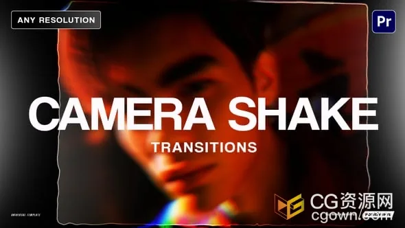 18组摄像机晃动镜头震动特效转场过渡动画-PR模板