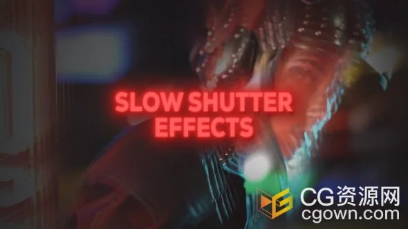 10种视频制作慢快门效果预设AE模板Slow Shutter Effect