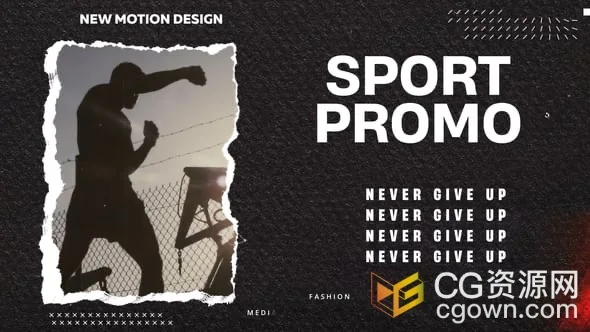 体育动画宣传片头视频动画AE模板下载