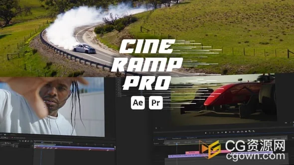 Cine Ramp Pro AE&PR模板视频变速剪辑特效