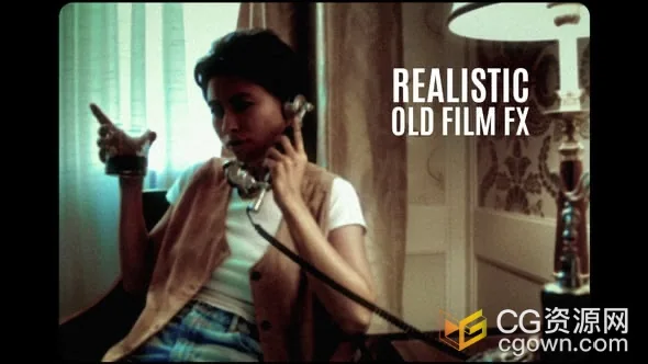 PR模板-6种真实老式电影胶片效果视频画面生成Premiere