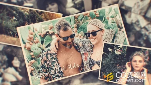 回忆相册照片幻灯片动画AE视频模板