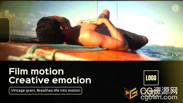 4K分辨率复古胶片故障动画开场视频片头AE模板