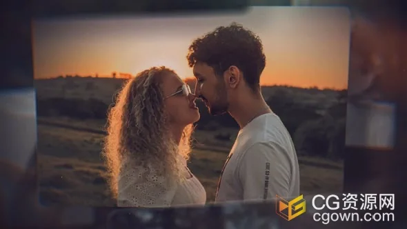 AE视频相册模板照片幻灯片动画