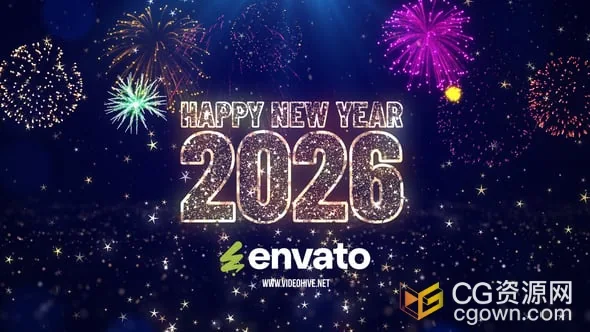 新年快乐2026年庆祝开场视频片头动画AE模板-CG资源网 新年快乐2026年庆祝开场视频片头动画AE模板