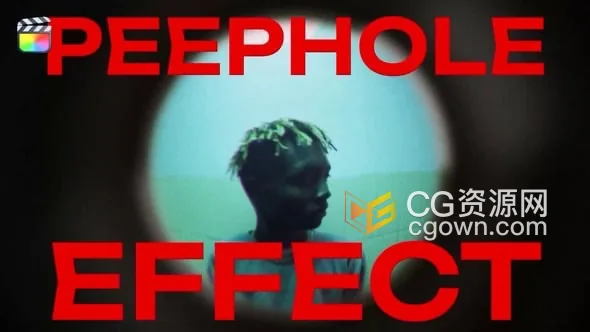 FCPX插件猫眼门镜窥视孔效果Peephole Effect