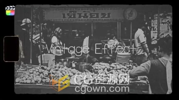 15种模拟老照片视频视觉复古风格FCPX插件Vintage Effect-CG资源网 15种模拟老照片视频视觉复古风格FCPX插件Vintage Effect