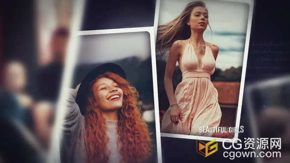 PR模板创建照片幻灯片视频相册动画带背景音乐