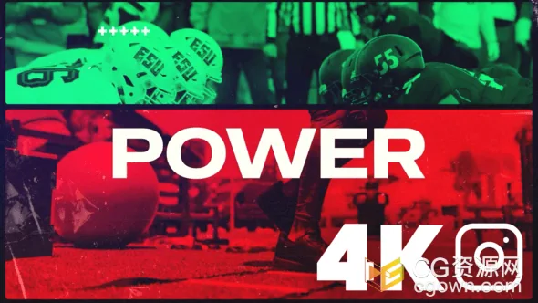 快节奏运动开场视频片头体育健身介绍AE模板