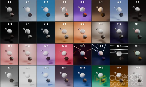 Blender插件Flippednormals Portfolio Kit 20组作品渲染场景灯光预设-CG资源网 Blender插件Flippednormals Portfolio Kit 20组作品渲染场景灯光预设