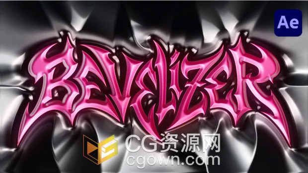AE插件Bevelizer 1.0 3D文字倒角效果