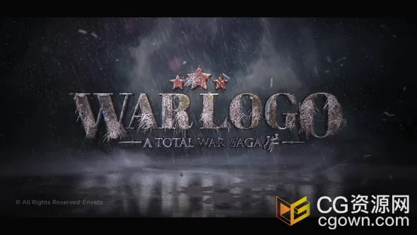 史诗冒险古老战斗电影片头冬季暴风雪开场视频AE模板