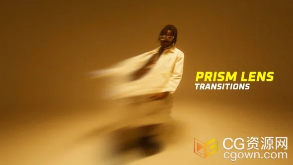 失真棱镜透镜扭曲拖影特效视频转场-PR模板