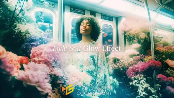 DR达芬奇模板-柔和光晕效果叠加Light Soft Glow Effects