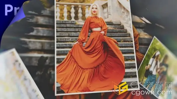 唯美照片视频相册幻灯片PR模板包含宽屏与竖屏分辨率