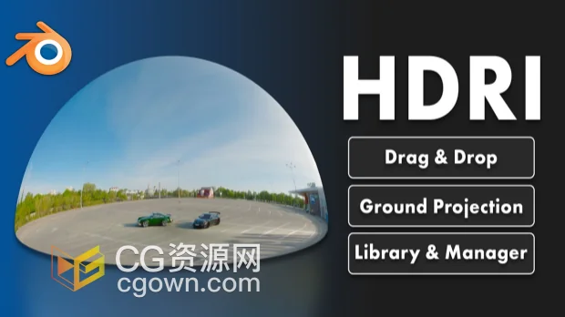 Blender插件Alt Tab Easy HDRI V1.1简化HDRI环境贴图使用流程