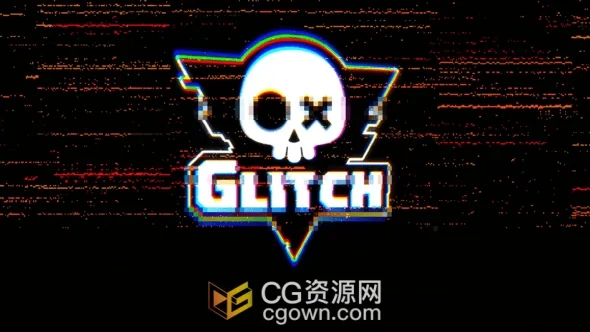 动态故障标志动画LOGO视频片头AE模板