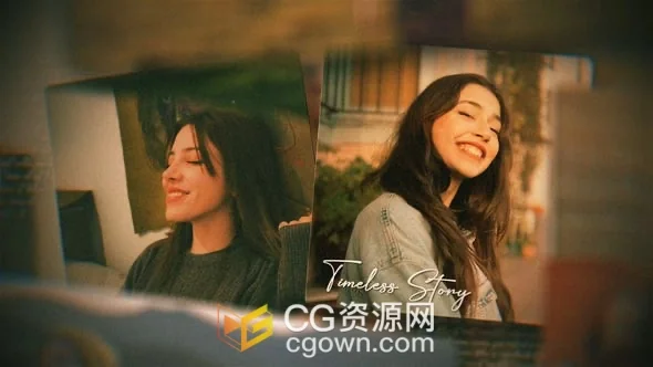 温馨家庭照片幻灯片AE视频相册模板下载