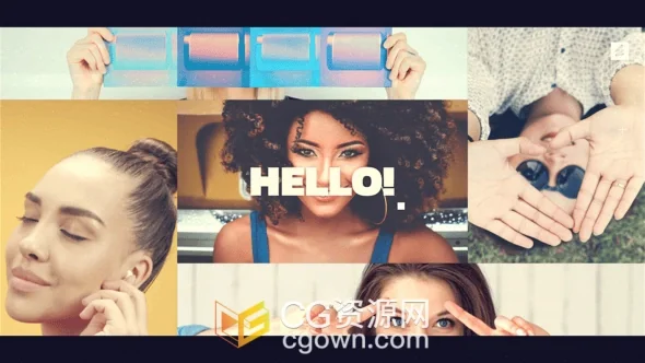 宣传幻灯片推广体育/游戏/音乐介绍视频AE模板