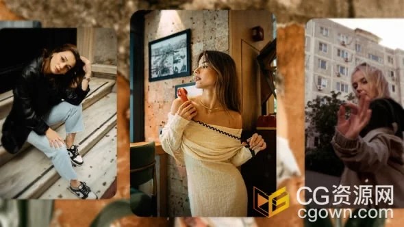 Premiere模板照片幻灯片动画视频相册