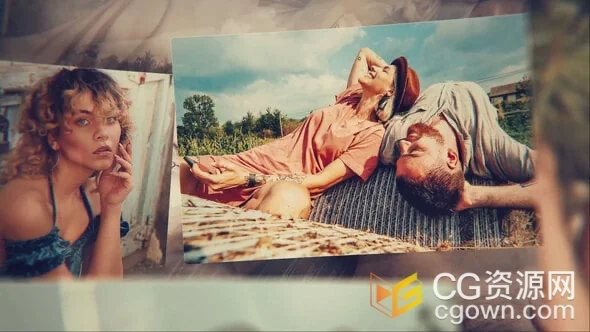 AE模板视频相册照片幻灯片动画