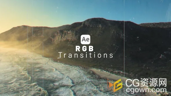 10组故障失真特效视频转场动画AE模板RGB Transitions-CG资源网 10组故障失真特效视频转场动画AE模板RGB Transitions