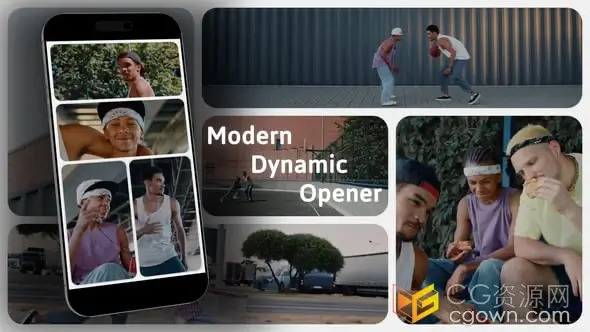现代动感时尚开场宣传视频片头动画AE模板-CG资源网 现代动感时尚开场宣传视频片头动画AE模板