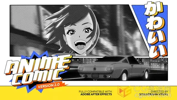 漫画风格视觉效果卡通文字标题动画AE模板-CG资源网 漫画风格视觉效果卡通文字标题动画AE模板