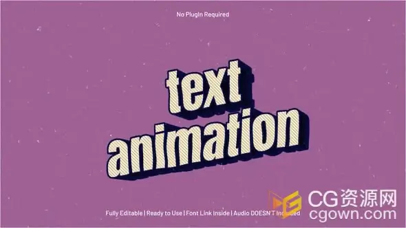 怀旧复古美学设计文字标题动画AE模板-CG资源网 怀旧复古美学设计文字标题动画AE模板