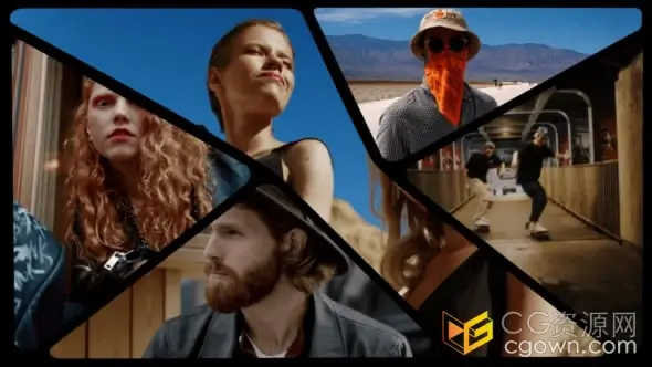 FCPX插件-五画面分割动画分屏创意视觉效果10组预设